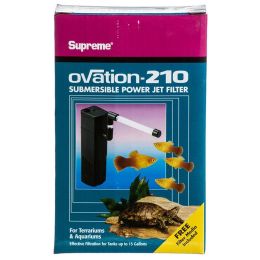 Supreme Ovation Submersible Power Jet Filter (Option: Model 210 - 53 GPH (Up to 15 Gallons))