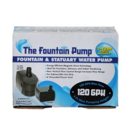 Danner Fountain Pump Magnetic Drive Submersible Pump (Option: SP-120 (120 GPH) with 6' Cord)