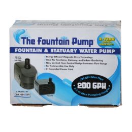 Danner Fountain Pump Magnetic Drive Submersible Pump (Option: SP-200 (200 GPH) with 6' Cord)