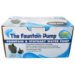 Danner Fountain Pump Magnetic Drive Submersible Pump (Option: SP-400 (400 GPH) with 6' Cord)