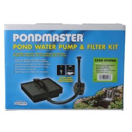 Pondmaster Garden Pond Filter System Kit (Option: Model 1350 - 350 GPH (Up to 800 Gallons))