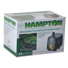 Hampton Water Gardens Replacement Statuary & Fountain Pump (Option: 75 GPH with 6' Power Cord)