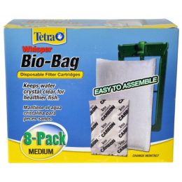 Tetra Bio-Bag Disposable Filter Cartridges (Option: Medium - For Whisper 10, 10i, E, J & Micro Power Filters (8 Pack))