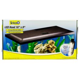 Tetra Natural Daylight Hood with LED Lighting (Option: For 16" Long x 8" Wide Aquariums)