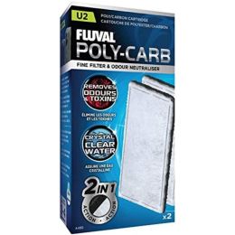Fluval Underwater Filter Stage 2 Polyester/Carbon Cartridges (Option: U2 Filter Cartridge (2 Pack))