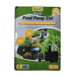 TetraPond Pond Pump (Option: 550 GPH (For Ponds 250-500 Gallons))