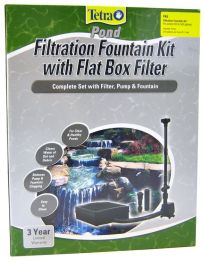 Tetra Pond Filtration Fountain Kit with Submersible Flat Box Filter (Option: FK6 - 550 GPH - For Ponds up to 500 Gallons)