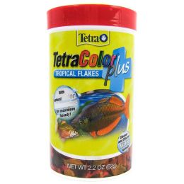 TetraColor Plus Tropical Flakes Fish Food (Option: 2.2 oz)