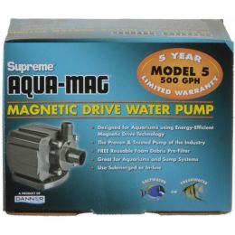 Supreme Aqua-Mag Magnetic Drive Water Pump (Option: Aqua-Mag 5 Pump (500 GPH))