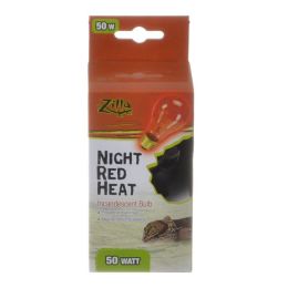 Zilla Incandescent Night Red Heat Bulb for Reptiles (Option: 50 Watt)