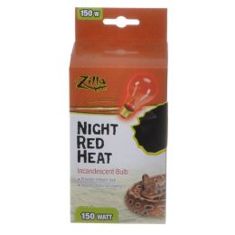 Zilla Incandescent Night Red Heat Bulb for Reptiles (Option: 150 Watt)