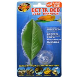 Zoo Med Aquatic Betta Bed Leaf Hammock (Option: Large - 1 Count - (5" Long))