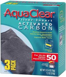 Aquaclear Activated Carbon Filter Inserts (Option: Size 50 - 3 count)