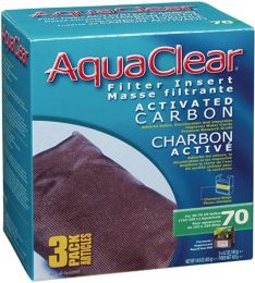Aquaclear Activated Carbon Filter Inserts (Option: Size 70 - 3 count)
