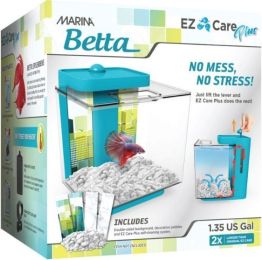 Marina Betta EZ Care Plus Aquarium Kit (Option: 1.35 gallon - Blue)